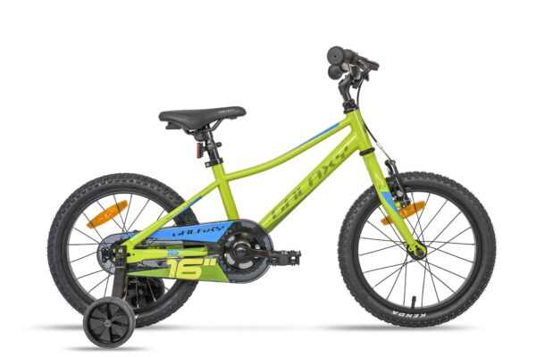 detský bicykel spocnými kolieskami 16"