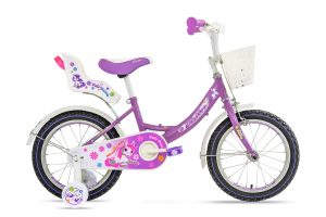 detský bicykel 16" s pomocnými kolieskami dievčenský