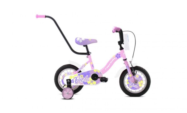 detský ružový bicykel 12"